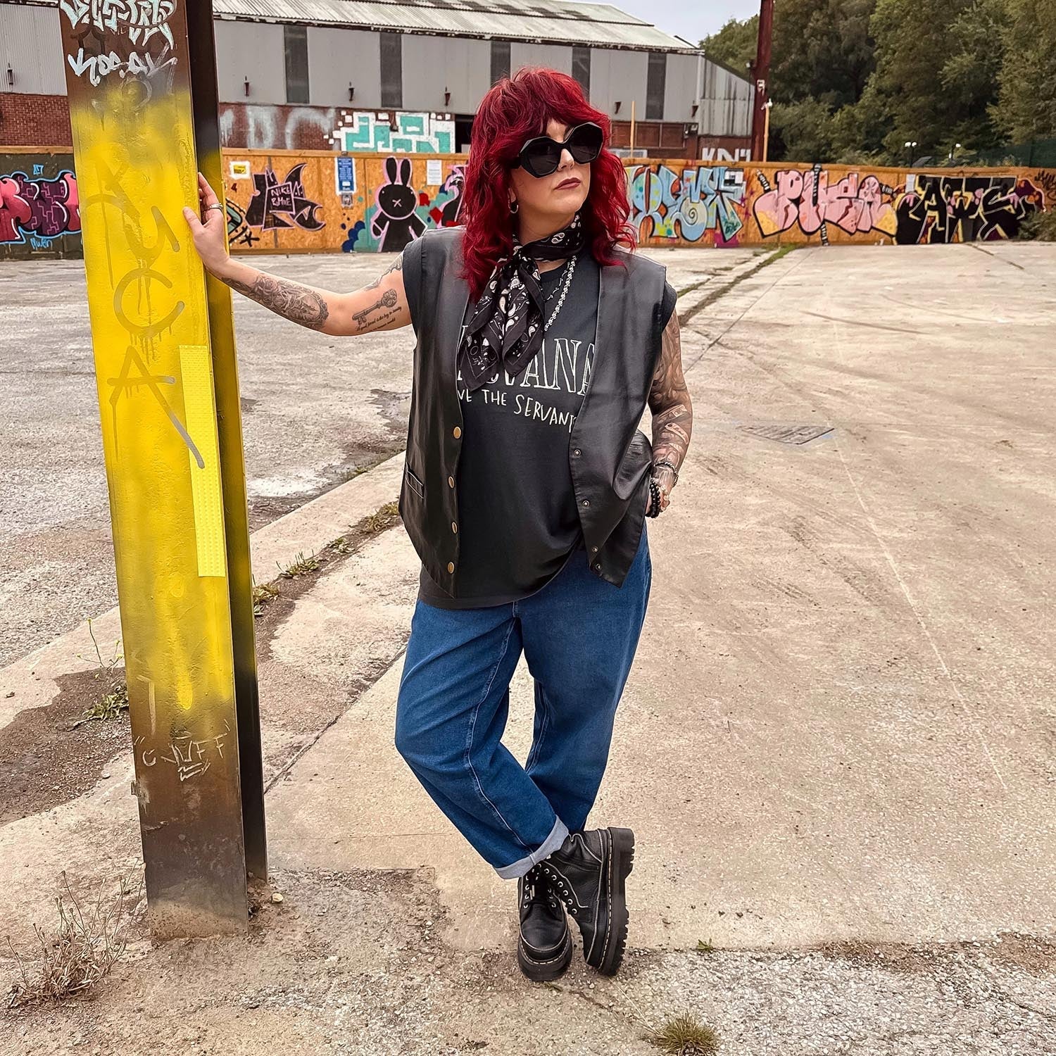 Organic Mom Jeans - Atlantic